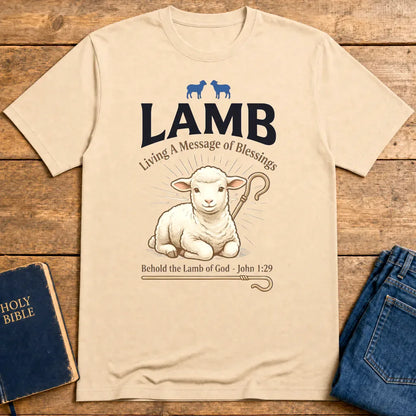Lamb of Blessings T-Shirt - Natural