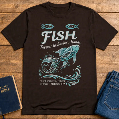 FISH - Forever in Savior’s Hands T-Shirt - Dark Chocolate