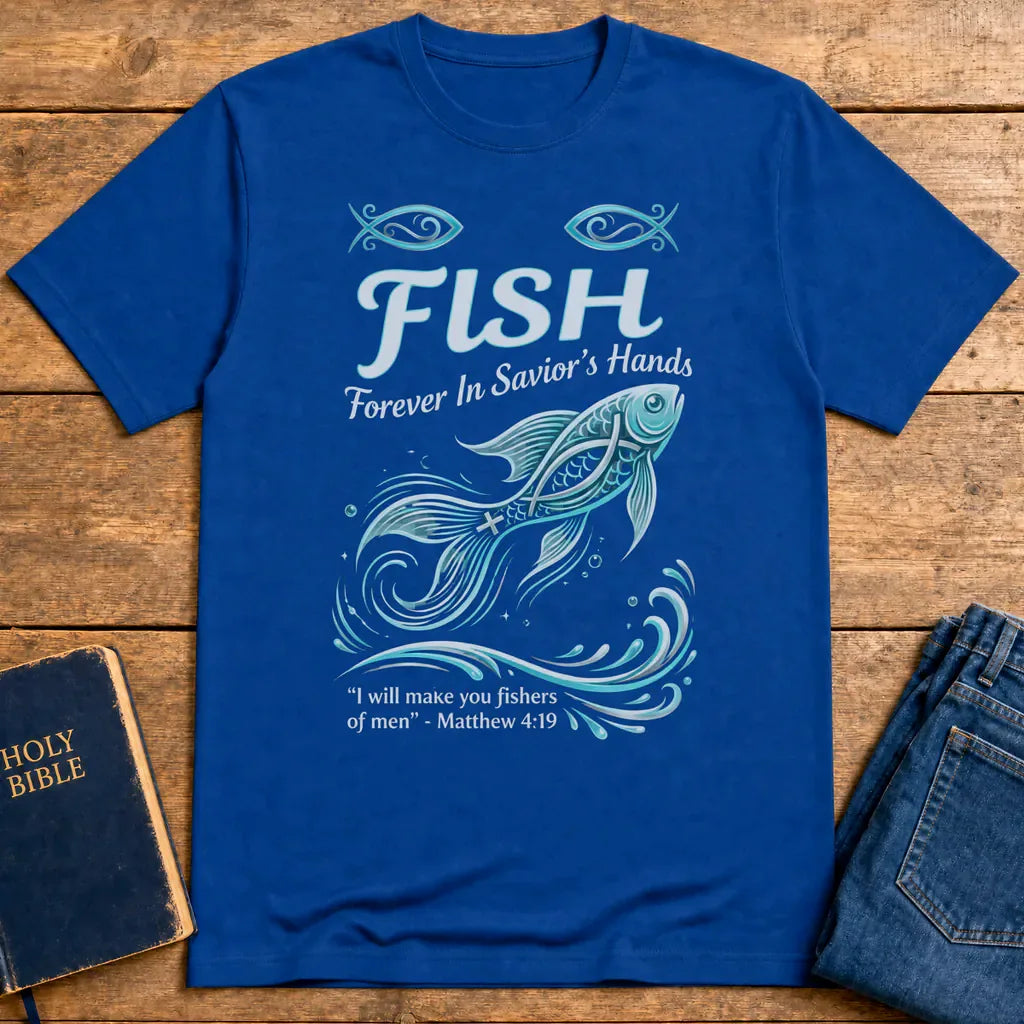 FISH - Forever in Savior’s Hands T-Shirt - Royal
