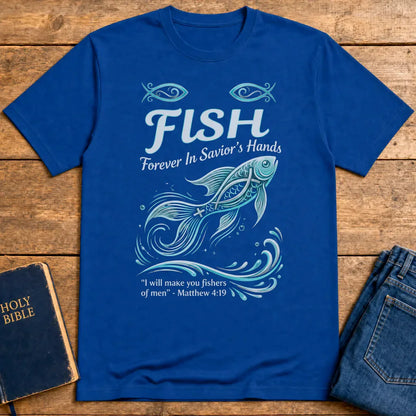 FISH - Forever in Savior’s Hands T-Shirt - Royal