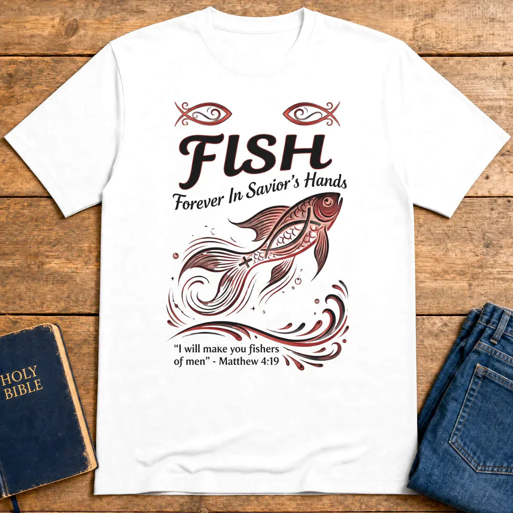 FISH - Forever in Savior’s Hands T-Shirt - White
