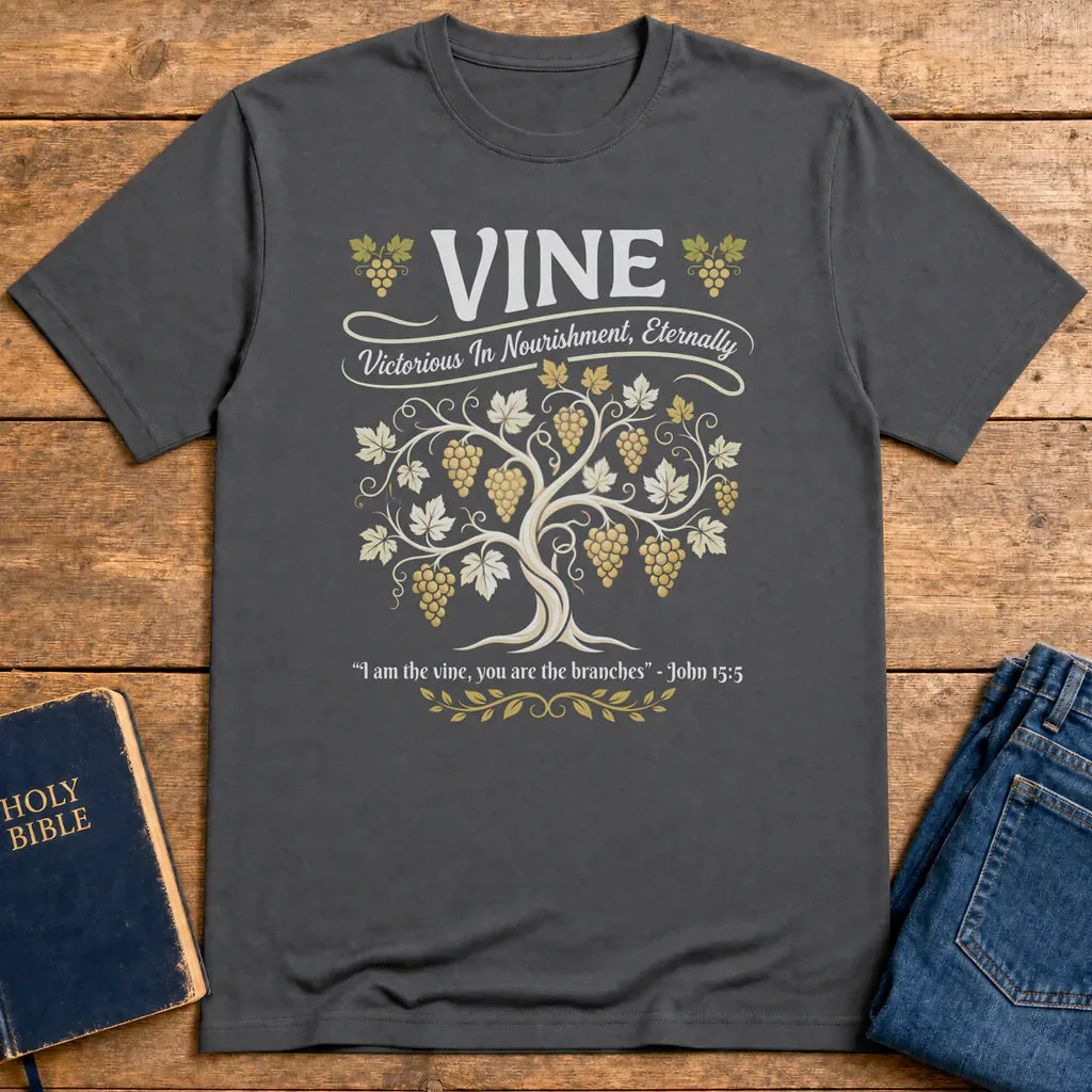 Vine of Life T-Shirt - Charcoal