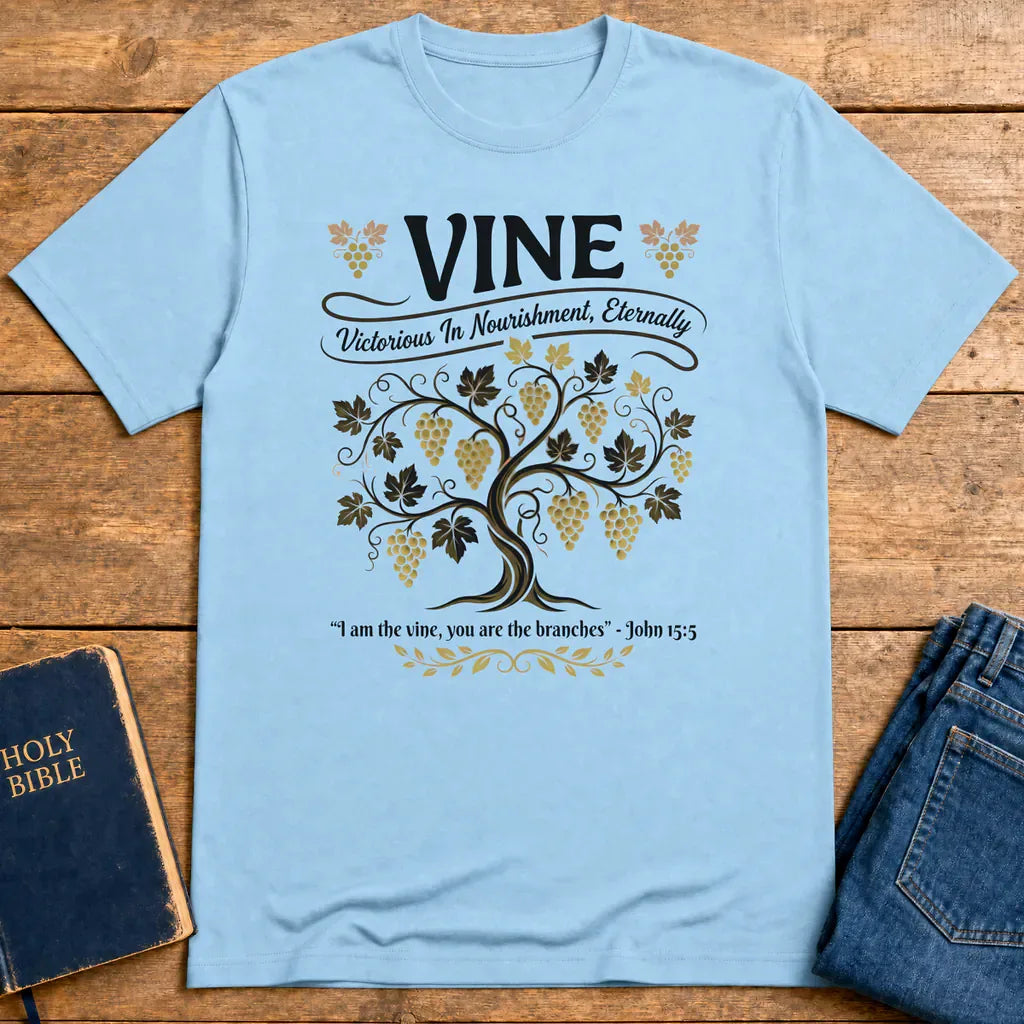 Vine of Life T-Shirt - Light Blue