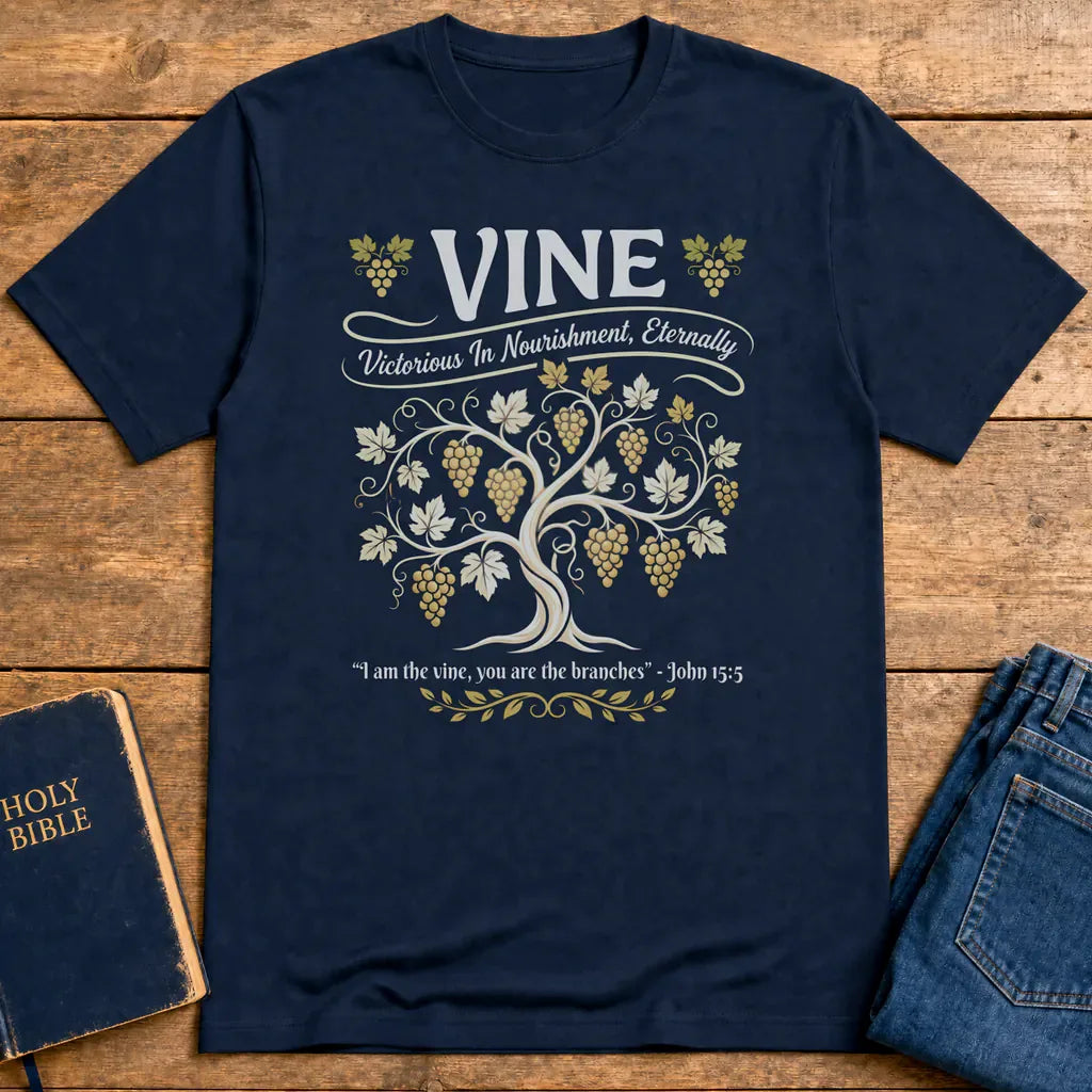 Vine of Life T-Shirt - Navy