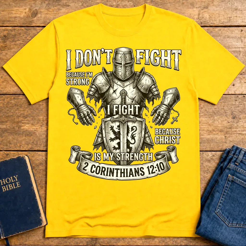 Christ Is My Strength T-Shirt - Daisy