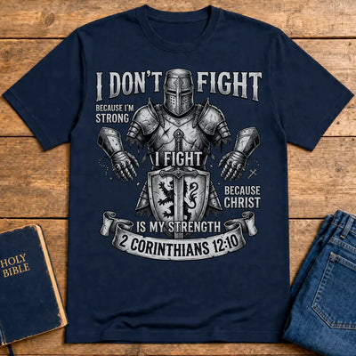 Christ Is My Strength T-Shirt - Navy