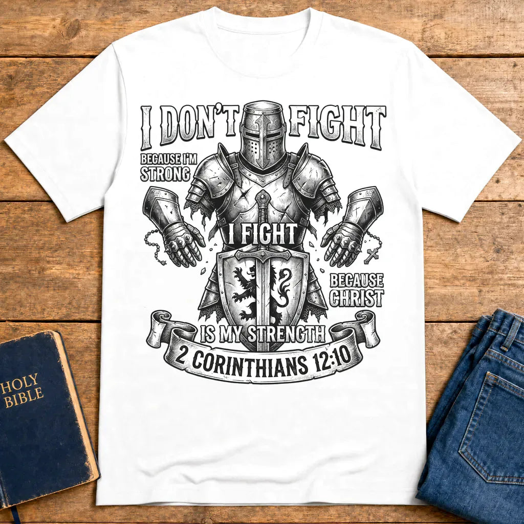 Christ Is My Strength T-Shirt - White