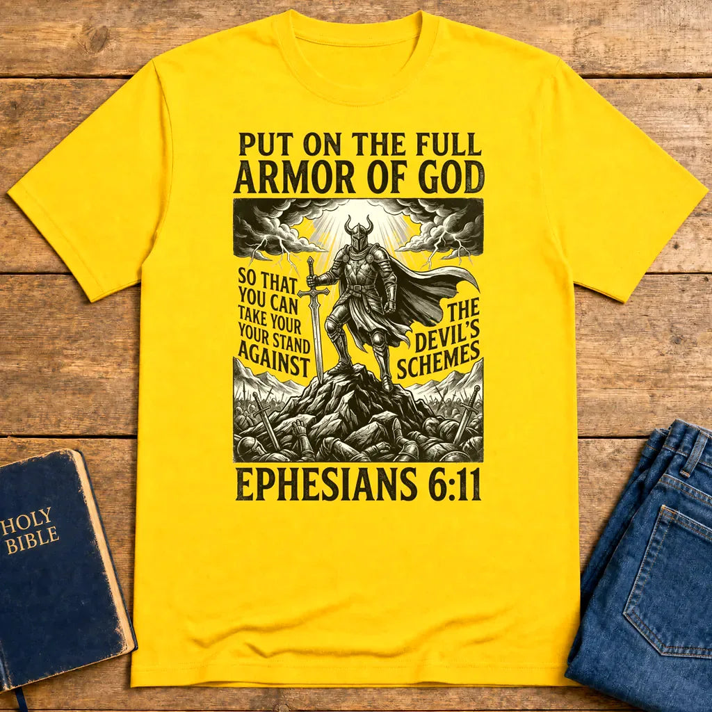 Full Armor of God T-Shirt - Daisy