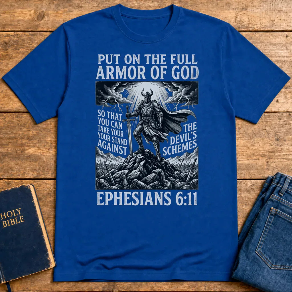 Full Armor of God T-Shirt - Royal