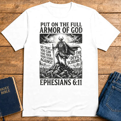 Full Armor of God T-Shirt - White