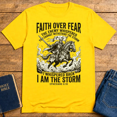Faith Over Fear Warrior T-Shirt - Daisy