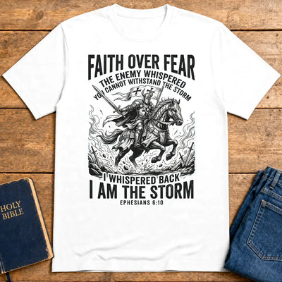 Faith Over Fear Warrior T-Shirt - White