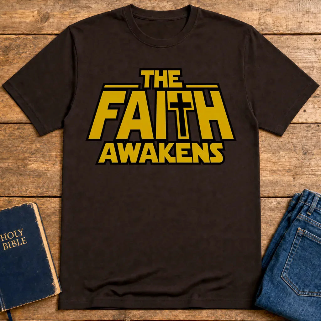 The Faith Awakens T-Shirt - Dark Chocolate