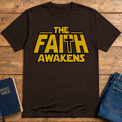 The Faith Awakens T-Shirt - Dark Chocolate