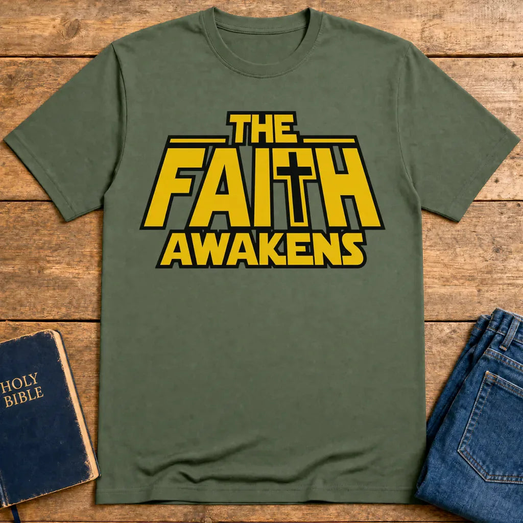 The Faith Awakens T-Shirt - Military Green