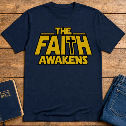 The Faith Awakens T-Shirt - Navy