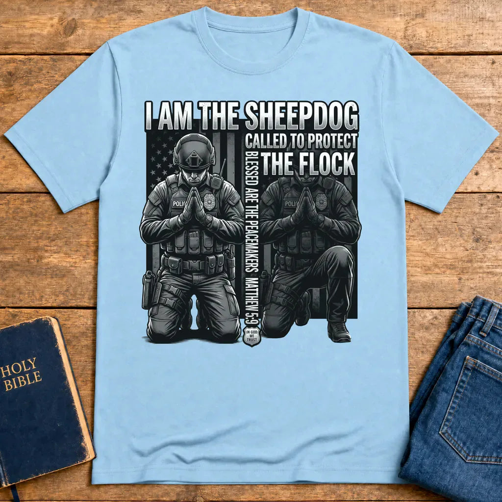 Sheepdog Protector T-Shirt - Light Blue
