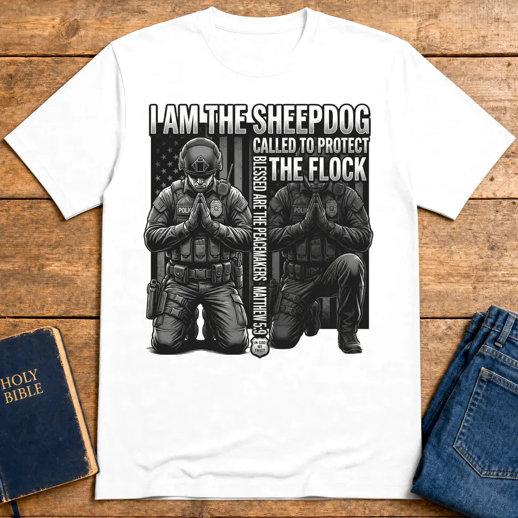 Sheepdog Protector T-Shirt - White