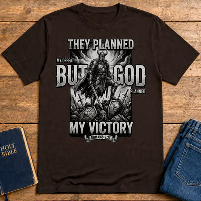 But God My Victory T-Shirt - Dark Chocolate