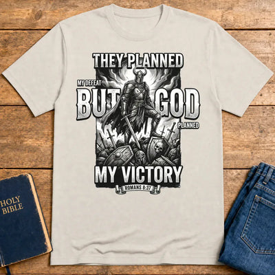 But God My Victory T-Shirt - Ice Grey