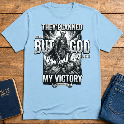 But God My Victory T-Shirt - Light Blue