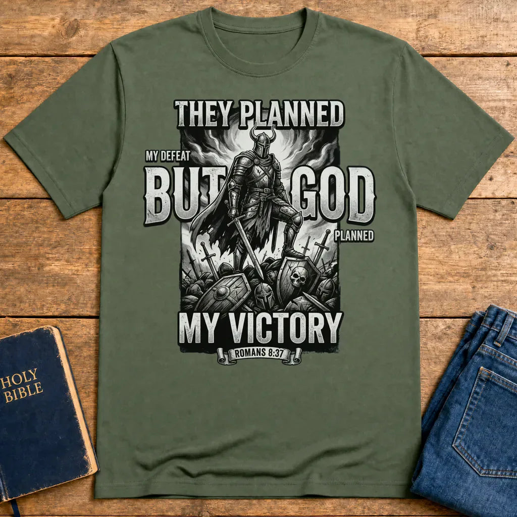 But God My Victory T-Shirt - Military Green
