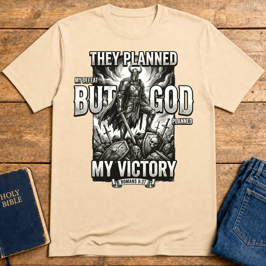 But God My Victory T-Shirt - Natural