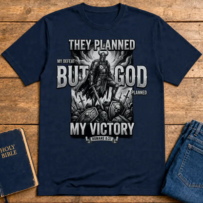 But God My Victory T-Shirt - Navy