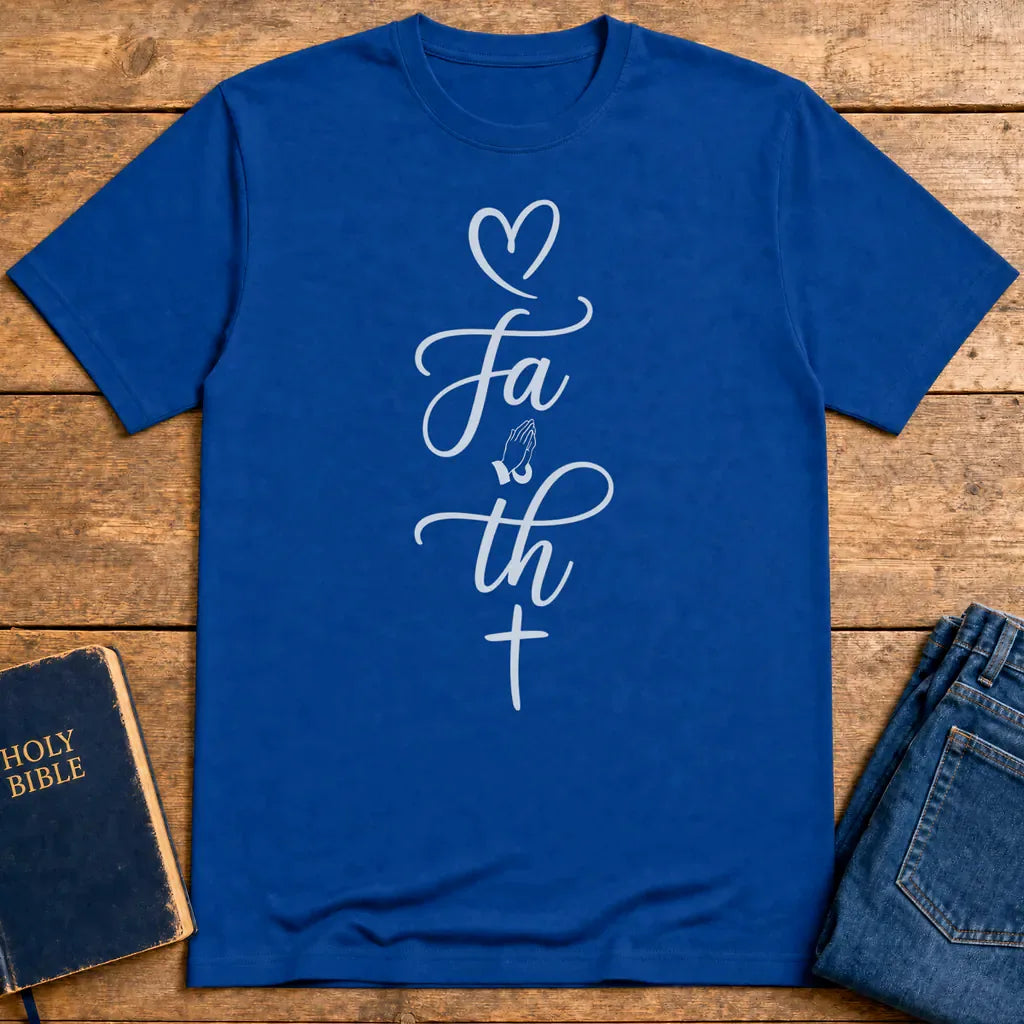 Faith In Prayer T-Shirt - Royal