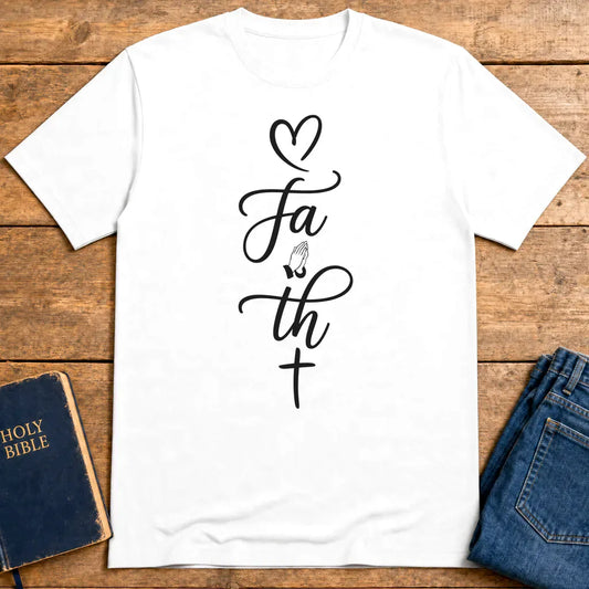 Faith In Prayer T-Shirt - White