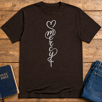 Saved by Mercy T-Shirt - Dark Chocolate