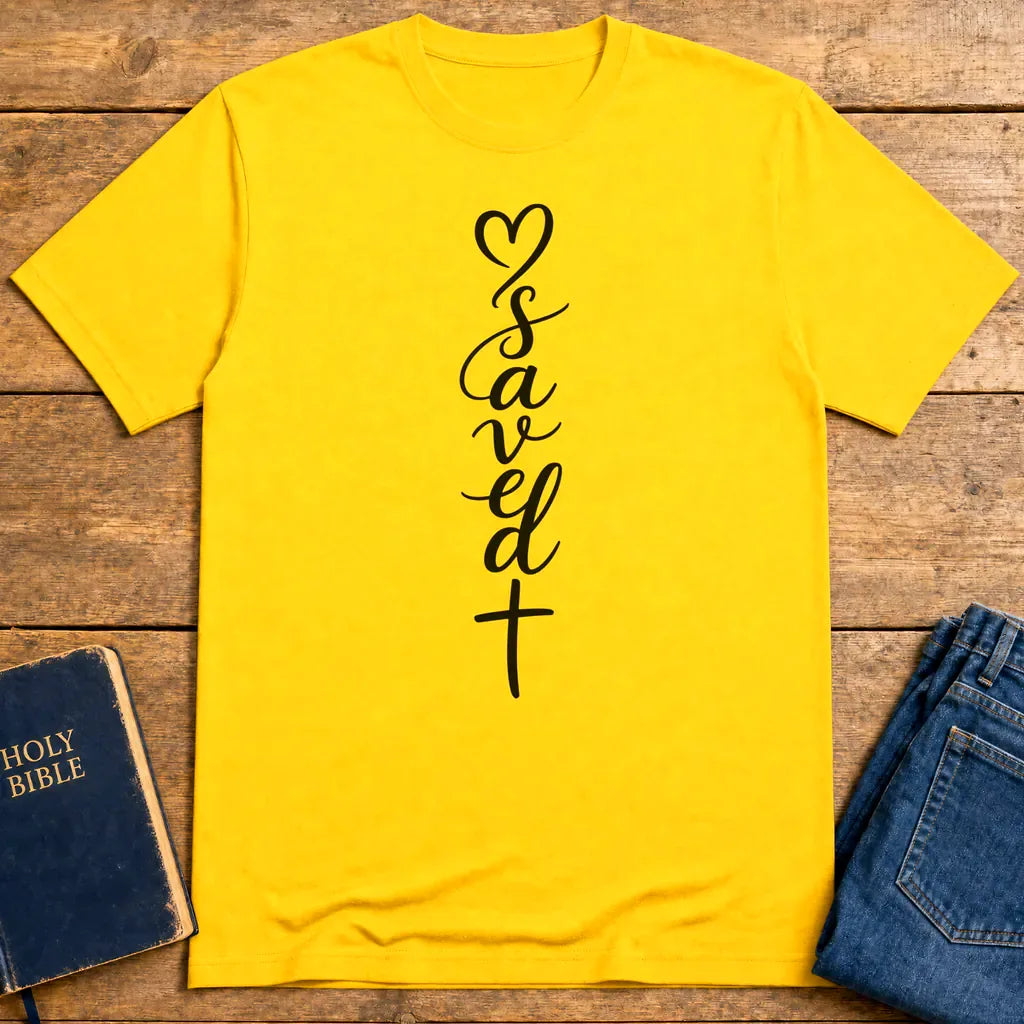 Saved by the cross T-Shirt - Daisy