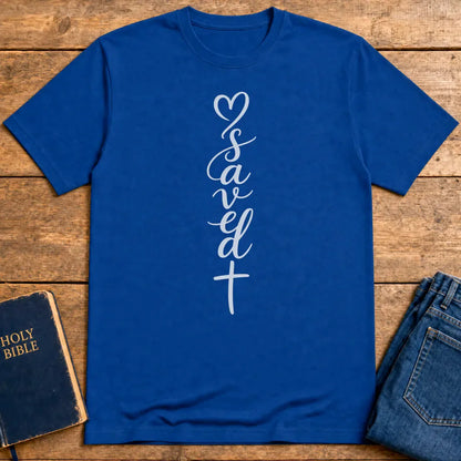 Saved by the cross T-Shirt - Royal