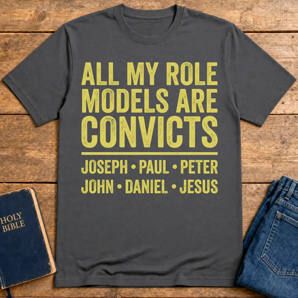 Role Model Convicts T-Shirt - Charcoal