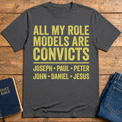 Role Model Convicts T-Shirt - Charcoal