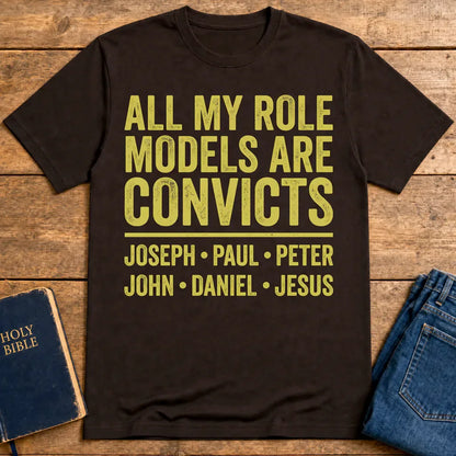 Role Model Convicts T-Shirt - Dark Chocolate