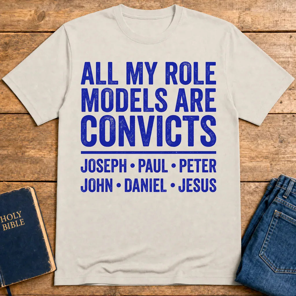 Role Model Convicts T-Shirt - Ice Grey