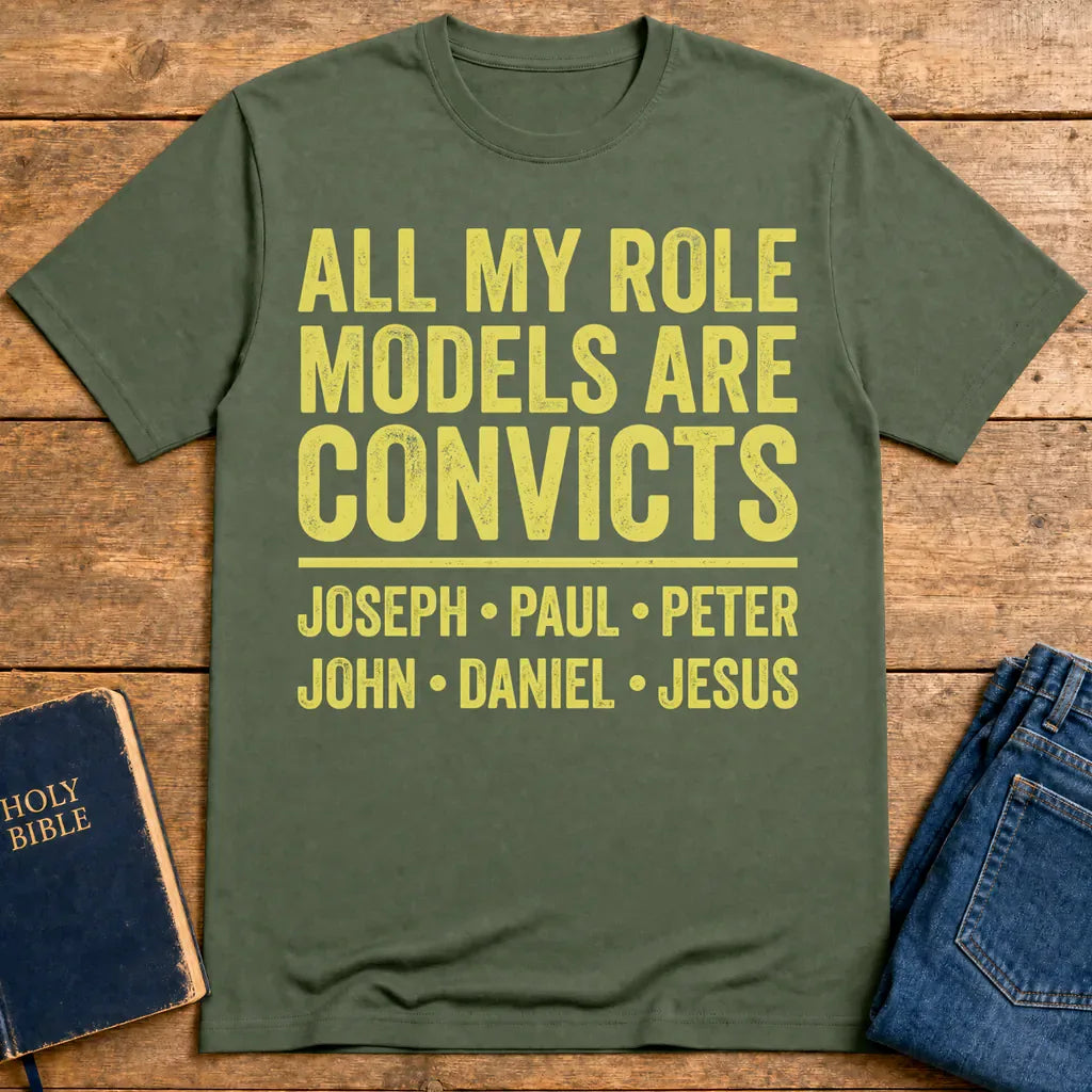 Role Model Convicts T-Shirt - Military Green