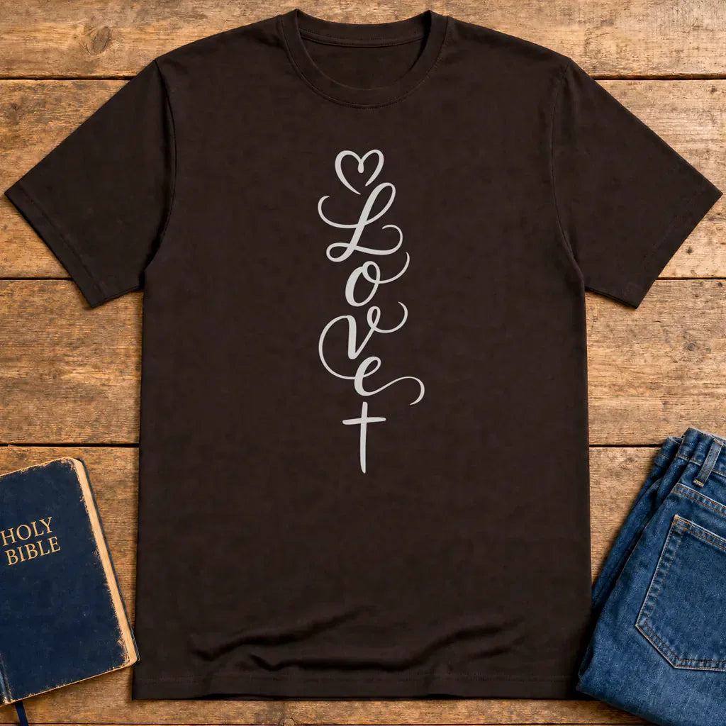 Loved in Christ T-Shirt - Dark Chocolate