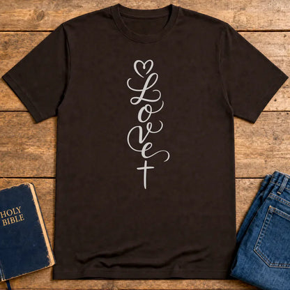 Loved in Christ T-Shirt - Dark Chocolate