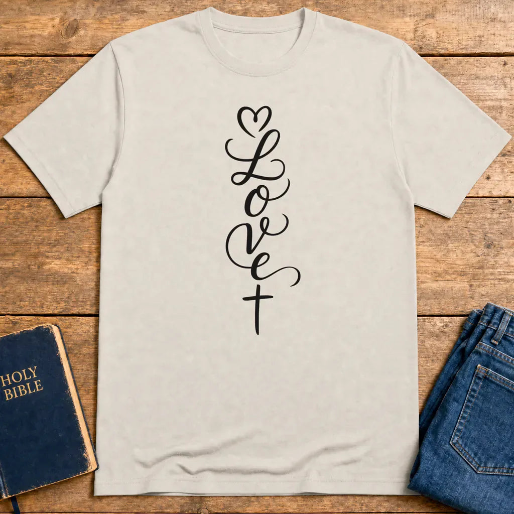 Loved in Christ T-Shirt - Ice Grey