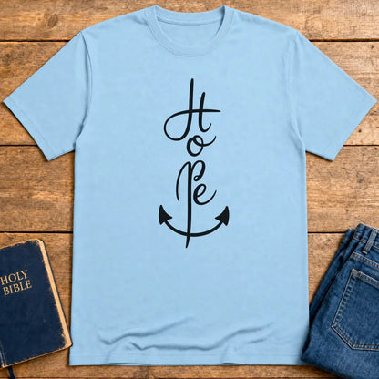 Anchor of Hope T-Shirt - Light Blue
