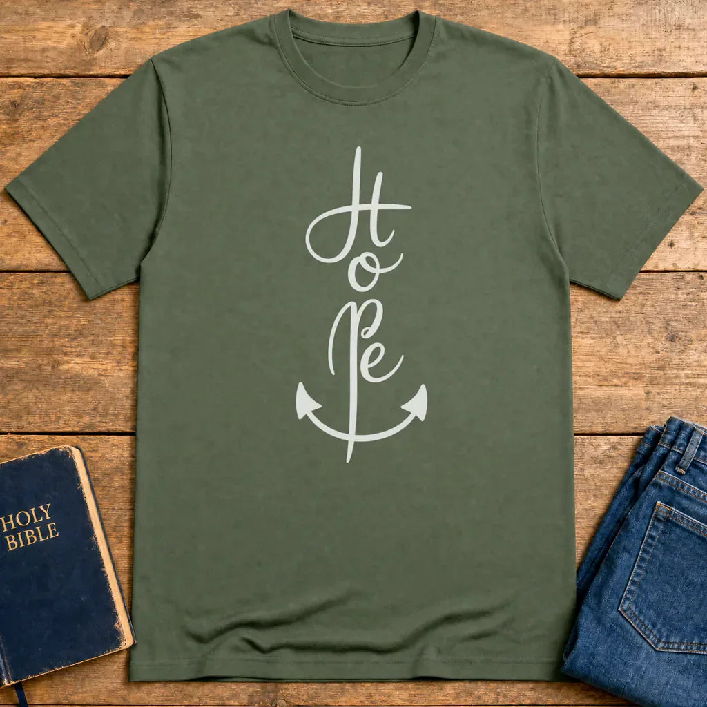 Anchor of Hope T-Shirt - Military Green