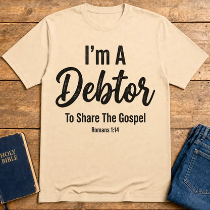 Gospel Debtor T-Shirt - Natural