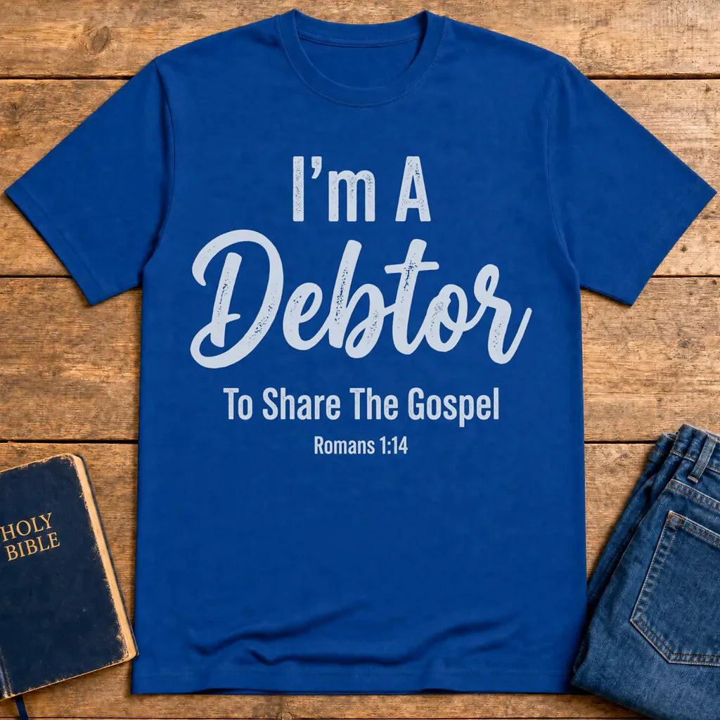 Gospel Debtor T-Shirt - Royal