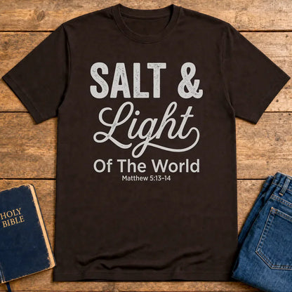 Salt & Light T-Shirt - Dark Chocolate