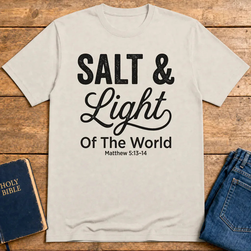 Salt & Light T-Shirt - Ice Grey