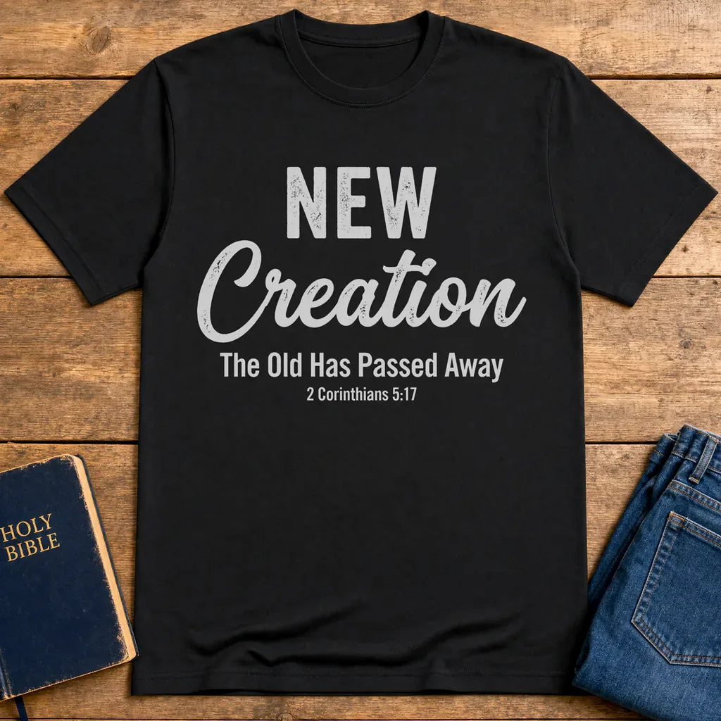 New Creation Faith T-Shirt - Black