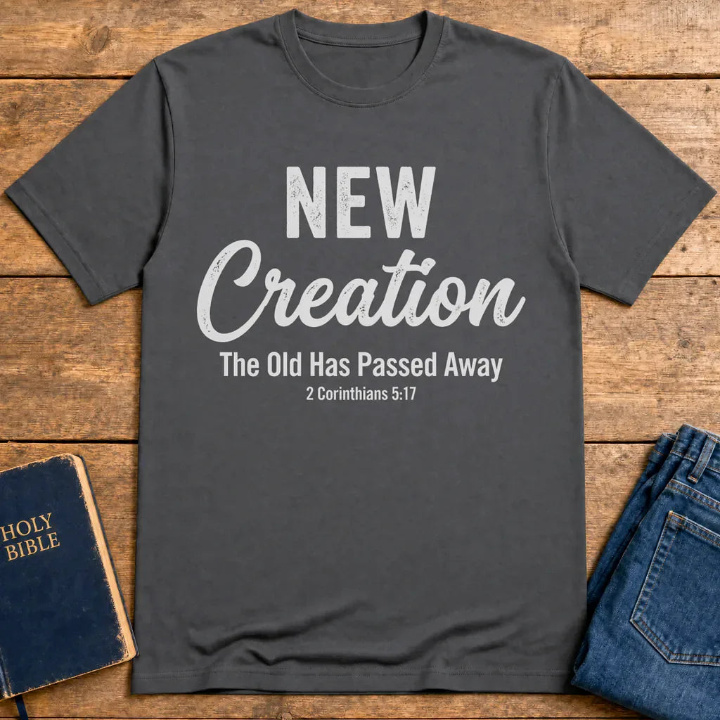 New Creation Faith T-Shirt - Charcoal
