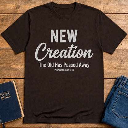 New Creation Faith T-Shirt - Dark Chocolate